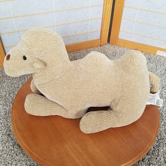 Pier 1 Chenille Corduroy Plush Camel 15" - Picture 4 of 11